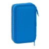 Astuccio Doppio R. C. Deportivo de La Coruña Azzurro 12.5 x 19.5 x 4 cm (28 Pezzi)