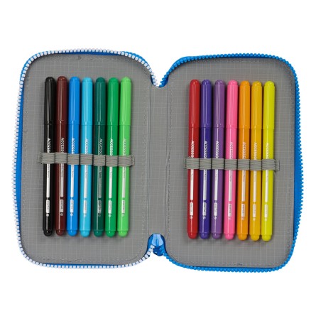 Astuccio Doppio R. C. Deportivo de La Coruña Azzurro 12.5 x 19.5 x 4 cm (28 Pezzi)