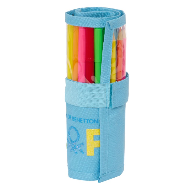 Astuccio Benetton Spring Pieghevoli Blu cielo 7 x 20 x 7 cm (27 Pezzi) Astuccio Benetton Spring Pieghevoli Blu cielo 7 x 20 x 7 cm (27 Pezzi)