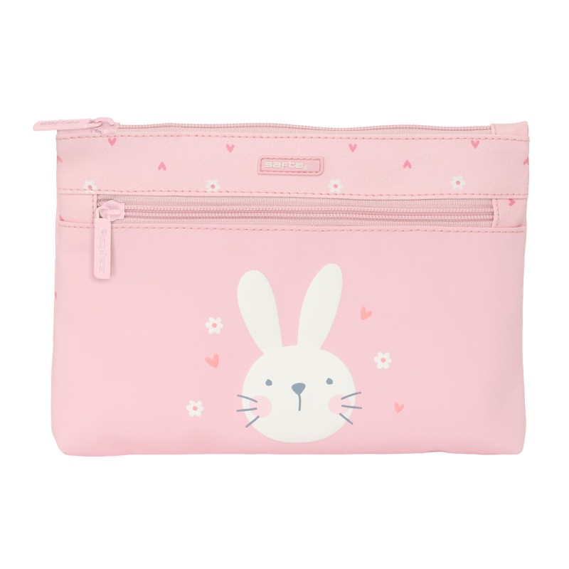 Astuccio Scuola Safta Bunny Coniglio Rosa 23 x 16 x 3 cm Astuccio Scuola Safta Bunny Coniglio Rosa 23 x 16 x 3 cm