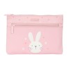 Astuccio Scuola Safta Bunny Coniglio Rosa 23 x 16 x 3 cm