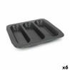 Stampo per Baguette Quttin Perforato 28 x 28 x 2,7 cm (6 Unità)