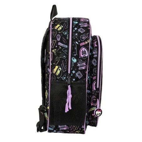 Zaino per Bambini Monster High Nero 32 X 38 X 12 cm
