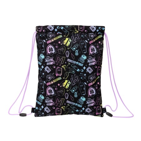 Zainetto con Cordini Monster High Nero 26 x 34 x 1 cm