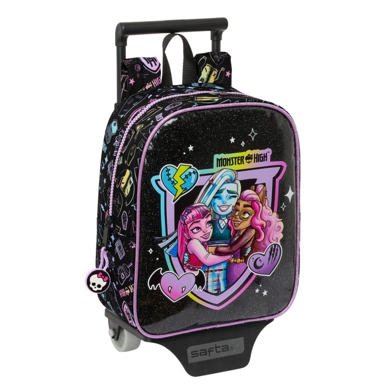Trolley per la Scuola Monster High Nero 22 x 27 x 10 cm Trolley per la Scuola Monster High Nero 22 x 27 x 10 cm