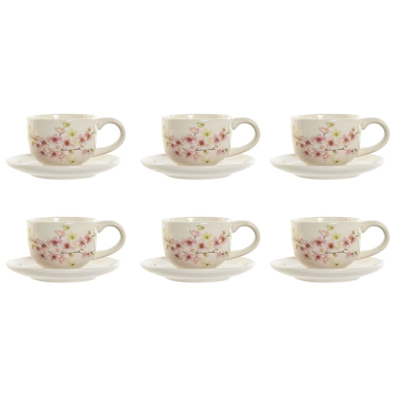 Set di Tazze da Caffè Home ESPRIT Giallo Bianco Rosa Lilla Metallo Dolomite 180 ml Set di Tazze da Caffè Home ESPRIT Giallo Bianco Rosa Lilla Metallo Dolomite 180 ml