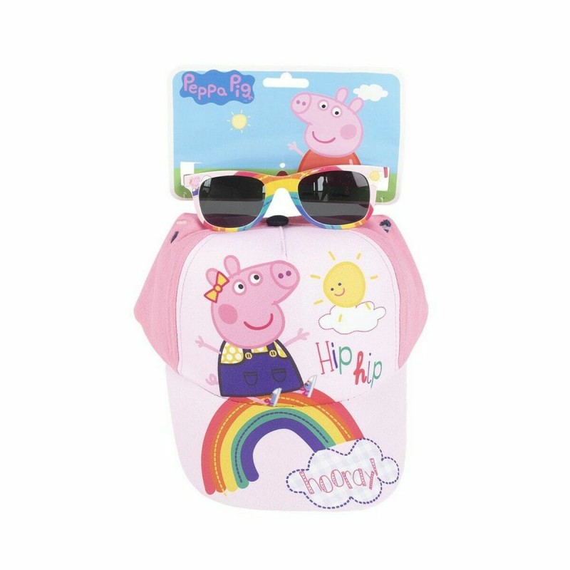 Set di berretto e occhiali da sole Peppa Pig 2 Pezzi Rosa Set di berretto e occhiali da sole Peppa Pig 2 Pezzi Rosa