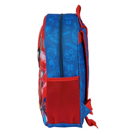 Zaino Scuola 3D Spider-Man Rosso Blu Marino 27 x 33 x 10 cm