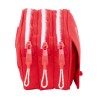 Portaoggetti Triplo Sevilla Fútbol Club Rosso 21,5 x 10 x 8 cm