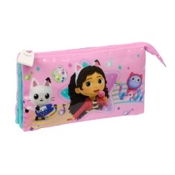 Portaoggetti Triplo Gabby's Dollhouse Party Rosa 22 x 12 x 3 cm