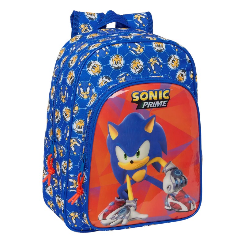 Zaino Scuola Sonic Prime Azzurro 26 x 34 x 11 cm Zaino Scuola Sonic Prime Azzurro 26 x 34 x 11 cm