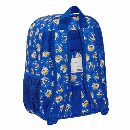 Zaino Scuola Sonic Prime Azzurro 26 x 34 x 11 cm