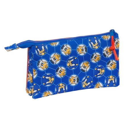 Portaoggetti Triplo Sonic Prime Azzurro 22 x 12 x 3 cm