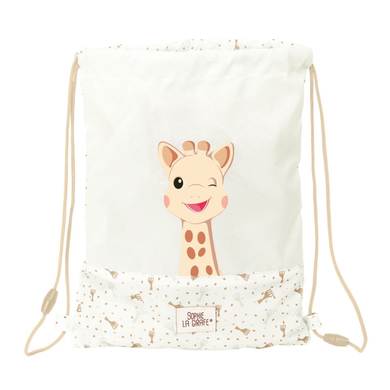 Zainetto con Cordini Sophie la Girafe Beige 26 x 34 x 1 cm Zainetto con Cordini Sophie la Girafe Beige 26 x 34 x 1 cm