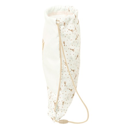 Zainetto con Cordini Sophie la Girafe Beige 26 x 34 x 1 cm