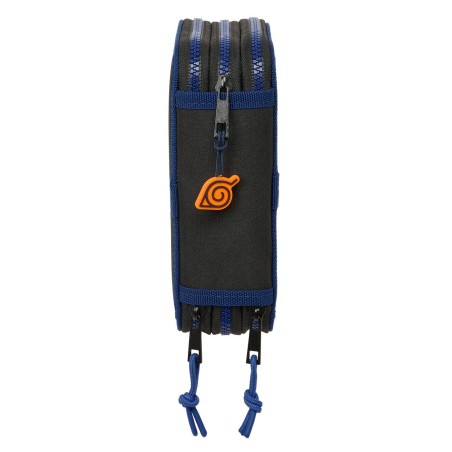 Plumier Triplo Naruto Ninja Azzurro Nero 12,5 x 19,5 x 5,5 cm 36 Pezzi