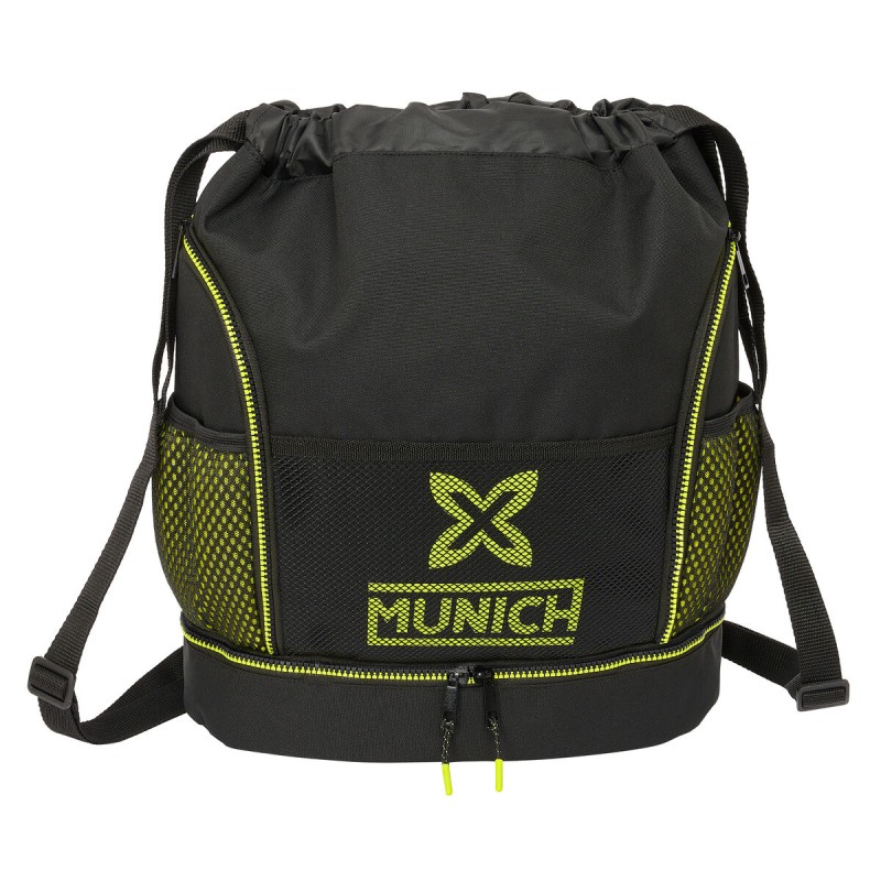 Zaino a Sacca per Bambini Munich Beat Nero 35 x 40 x 1 cm Zaino a Sacca per Bambini Munich Beat Nero 35 x 40 x 1 cm