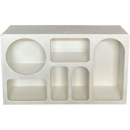Credenza Home ESPRIT Bianco Legno MDF 120 x 26 x 75 cm