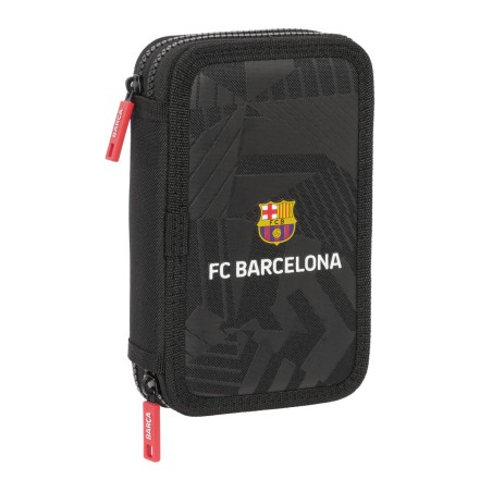 Astuccio Doppio F.C. Barcelona Black Nero 12.5 x 19.5 x 4 cm 29 Pezzi