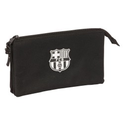 Portaoggetti Triplo F.C. Barcelona Nero 22 x 12 x 3 cm