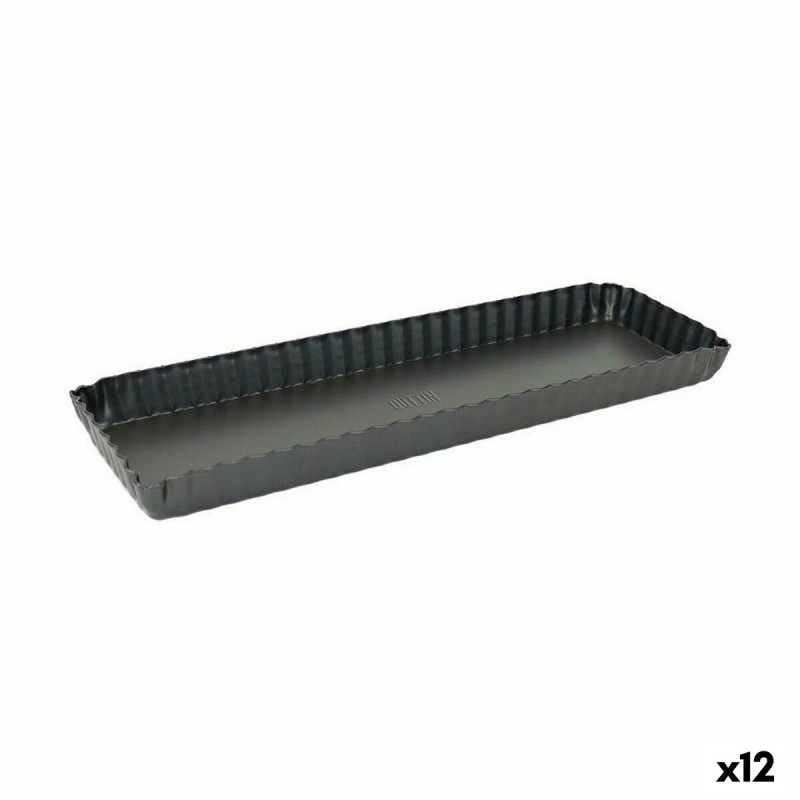 Stampo Removibile Quttin Nero Acciaio al carbonio 35 x 11 x 2,6 cm (12 Unità) Stampo Removibile Quttin Nero Acciaio al carbonio 35 x 11 x 2,6 cm (12 Unità)