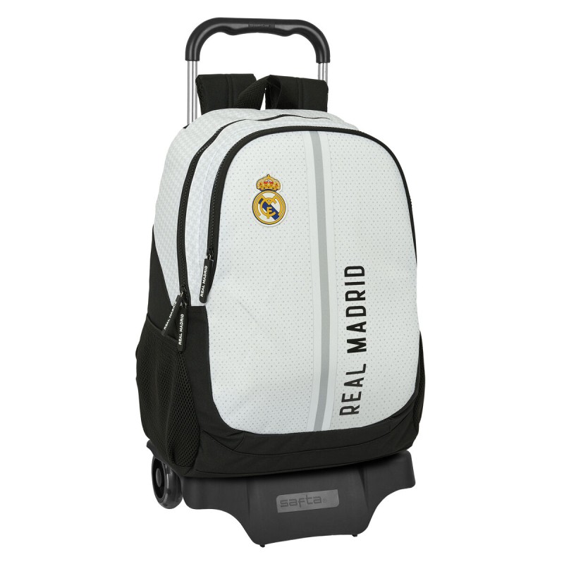 Trolley per la Scuola Real Madrid C.F. 24/25 Bianco Grigio 32 x 44 x 16 cm Trolley per la Scuola Real Madrid C.F. 24/25 Bianco Grigio 32 x 44 x 16 cm