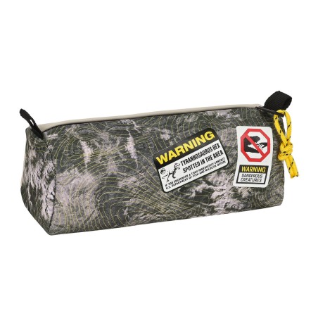 Astuccio Scuola Jurassic World Warning Grigio 21 x 8 x 7 cm