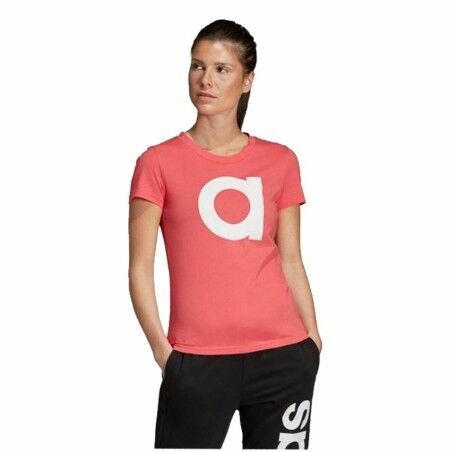 Maglia a Maniche Corte Donna Adidas Essentials Rosa chiaro