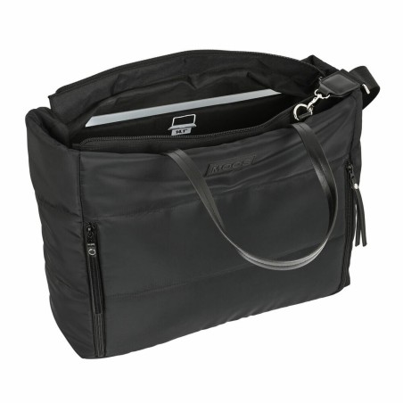 Borsa Moos Negro Trapunta Nero (54 x 31 x 17 cm)