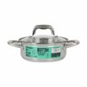 Casseruola con coperchio in vetro Quttin Caesar Acciaio ø 18 x 7 cm (6 Unità)