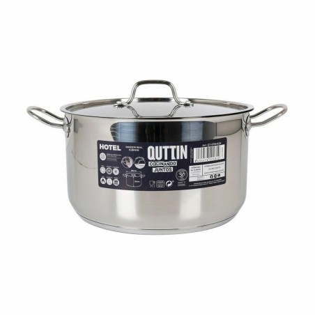 Pentola con Coperchio Quttin Hotel Acciaio ø 28 x 16 cm (2 Unità)