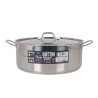 Casseruola con coperchio Quttin Alluminio 36 x 14 cm (2 Unità)