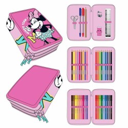 Astuccio Scuola Minnie Mouse Fucsia 12,5 x 6,5 x 19,5 cm