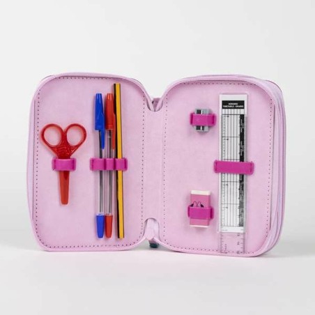 Astuccio Scuola Minnie Mouse Fucsia 12,5 x 6,5 x 19,5 cm