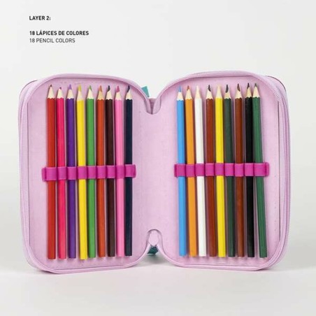 Astuccio Scuola Minnie Mouse Fucsia 12,5 x 6,5 x 19,5 cm