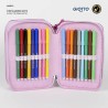 Astuccio Scuola Minnie Mouse Fucsia 12,5 x 6,5 x 19,5 cm