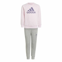 Tuta da Bambini Adidas Lk Bos Jog Fleece Rosa