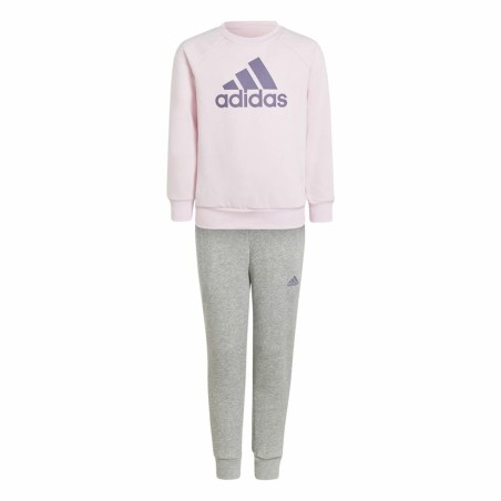 Tuta da Bambini Adidas Lk Bos Jog Fleece Rosa