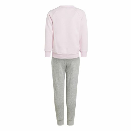 Tuta da Bambini Adidas Lk Bos Jog Fleece Rosa