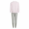 Tuta da Bambini Adidas Lk Bos Jog Fleece Rosa