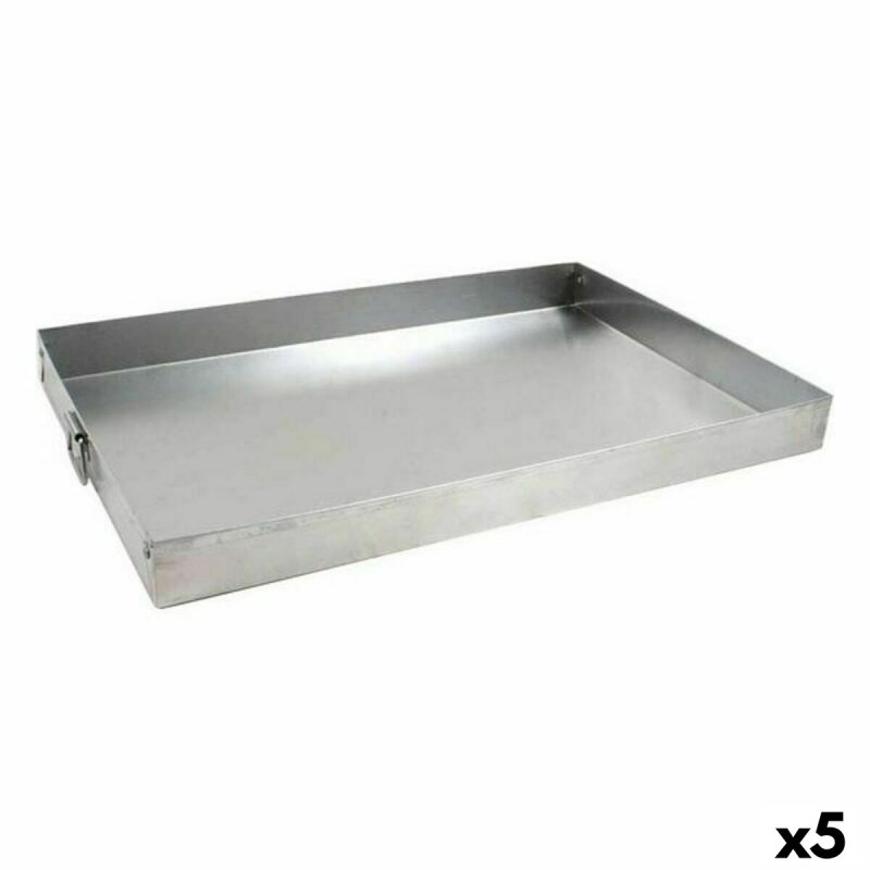 Stampo Rettangolare VR Argentato Alluminio 38 x 25 x 3,5 cm (5 Unità) Stampo Rettangolare VR Argentato Alluminio 38 x 25 x 3,5 cm (5 Unità)