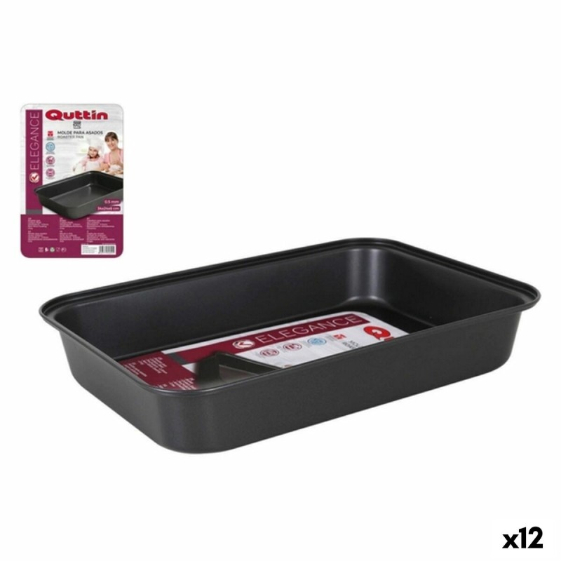 Stampo Quttin 52287 Acciaio al carbonio Rettangolare 34 x 24 cm (12 Unità) Stampo Quttin 52287 Acciaio al carbonio Rettangolare 34 x 24 cm (12 Unità)