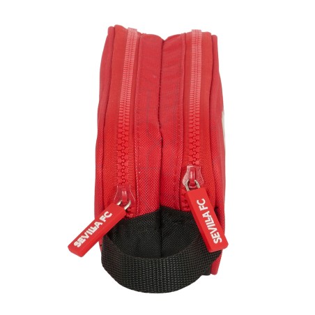 Portaoggetti Doppio Sevilla Fútbol Club Nero Rosso 21 x 8 x 6 cm
