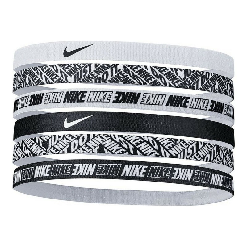 Fascia Sportiva per la Testa Nike Printed Pack6 Nero Fascia Sportiva per la Testa Nike Printed Pack6 Nero