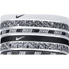 Fascia Sportiva per la Testa Nike Printed Pack6 Nero