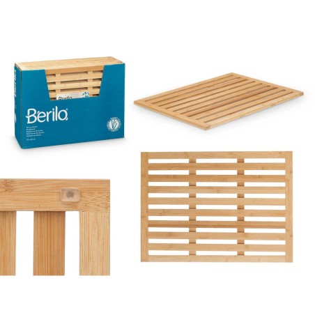 Tappeto da bagno Berilo BM632-6245 Naturale Bambù 62 x 2 x 45 cm (12 Unità)