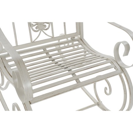 Sedia a Dondolo DKD Home Decor Metallo Alluminio Bianco (63 x 89 x 92 cm)