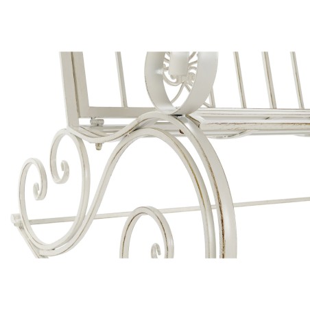 Sedia a Dondolo DKD Home Decor Metallo Alluminio Bianco (118 x 90 x 92 cm)