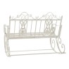 Sedia a Dondolo DKD Home Decor Metallo Alluminio Bianco (118 x 90 x 92 cm)