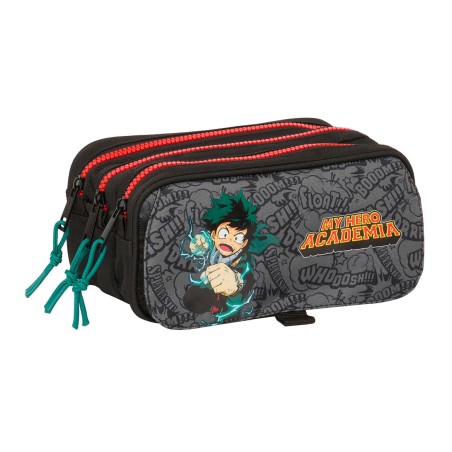 Astuccio Scuola My Hero Academia Nero 21,5 x 10 x 8 cm